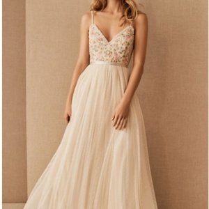 BHLDN Needle & Thread Emma Ditsy Cami Maxi Dress
